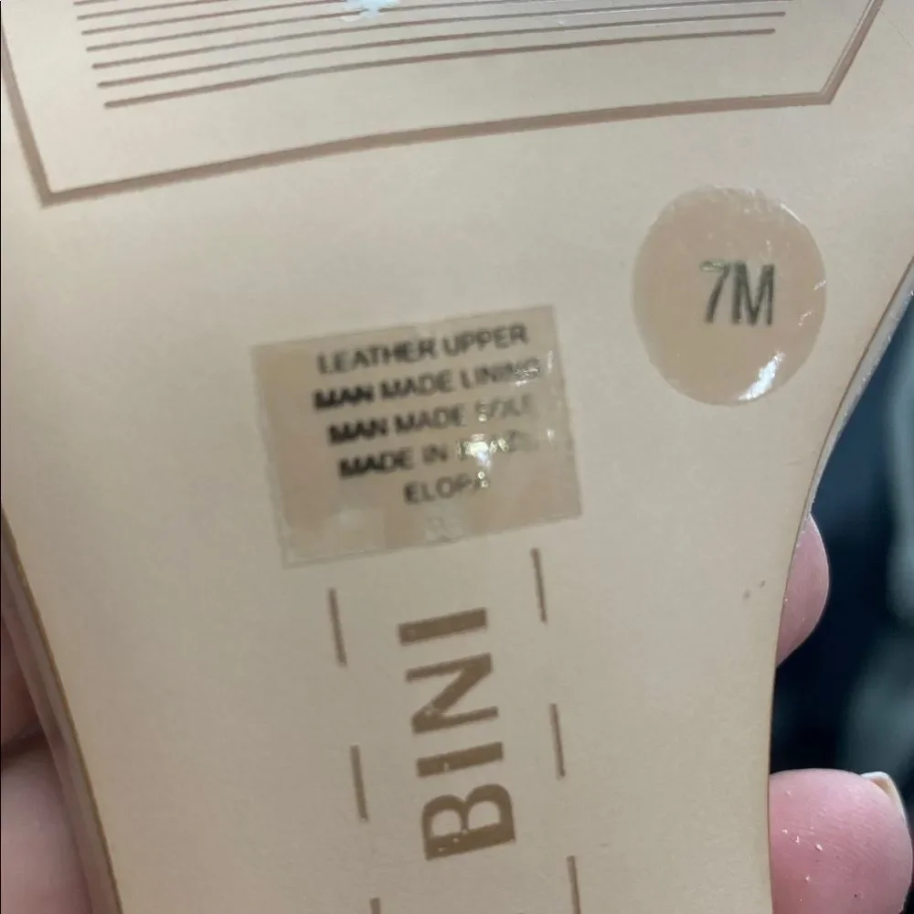 Gianni Bini Tan Strappy Stiletto Heels Size 7 - Picture 11 of 11